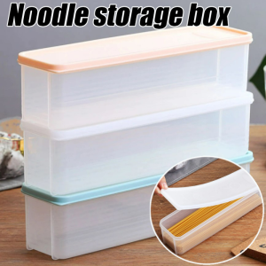 1.3L Transparent Plastic Storage Containers with Lids for Spaghetti Pasta /  Kitchen Airtight Food Storage Box / Refrigerator Fresh-keeping Box Organizer