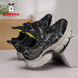 Bobdog Boys Sports Shoes Breathable Mesh Autumn Spring Model Childrens Footwear Shock Absorption Regular Thickness EVA Sole