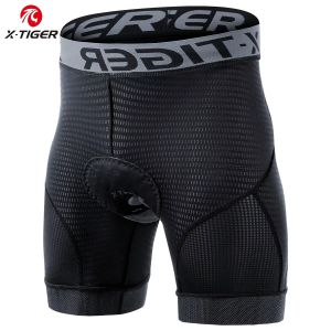 X-TIGER Cycling Underwear Gel Pad Breathable Non-Slip Men Cycling Shorts Shockproof Bicycle Underpant MTB Road Bike Riding Short