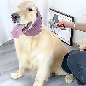 Lovinland Pet Penenang Telinga Penyahmampatan Penjagaan Anjing Penutup Telinga Anti Bunyi Keanjalan Tinggi Penyahmampatan Lembut Hangat Penutup Telinga Haiwan Peliharaan Topi Boleh Dicuci Anti Ketakutan