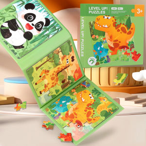 Magnetic Puzzles Games for Kids Busy Quiet Cartoon Animals Jigsaw Book Montessori Baby Educational Toys Childrens Early Gifts