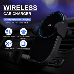 Xiaomi Wireless Car Charger 30W/100W Fast Charging Car Charger Holder Support Auto Clamp with Intelligent Infrared Sensor 无线车充