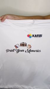 Personalized Custom T-shirt (Sublimation on White Cotton Spandex T-shirt)
