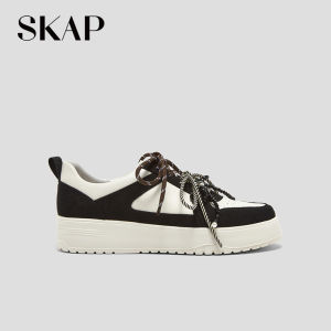 Autumn Color Block Stylish Lightweight Versatile Ladies Casual Shoes