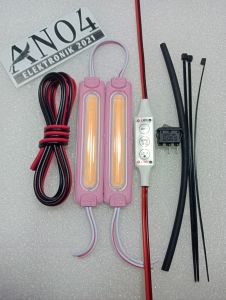 PAKET LAMPU KOLONG 2 LED COB PANJANG 9 MATA SUPER TERANG LED UNDERGLOW VARIASI MOTOR