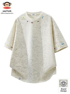 Paul Frank | Dyed & Embroidered Couples Casual T-Shirt Summer