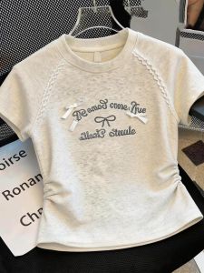 V.C.I | Stylish Bowknot Embroidery Girls Tee