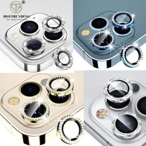 Bộ 3 dán mắt camera kim cương đính đá 13 pro max 13 pro 13 11 đến 12 pro max sang trọng đẳng cấp