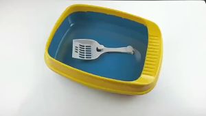 Big Large Cat Litter Box With Cover Scoop Fully Enclosed Cat Toilet Splash Proof Cat Potty Poop Tray