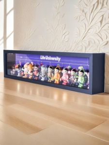 Pop Mart PopMart Figurine Garage Kits Storage Box Free DIY Picture Frame Xiaoye Biqi Desktop Display Photo Frame