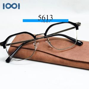 IOOI Eyewear -  Kacamata Oval Metal TR Lensa Anti Radiasi Blueray Photocromic Wanita 5613