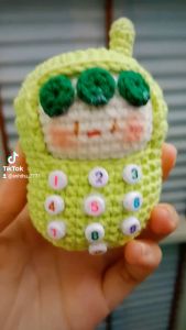 Điện thoại bàn không dây điện thoại cầm tay nhiều nút bằng len