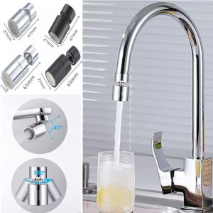 360° Rotary Faucet Aerator 2 Mode Nozzle Bubbler Mixer Kitchen Sink Pressurized Splashback Bathroom Wash Basin Water Filter