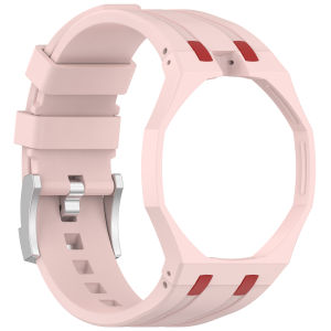 2-in-1 PC Case+Silicone Strap for Swatch X AP Royal Pop Pocket Watch Change To Wristwatch Integrated Modification Accessories
