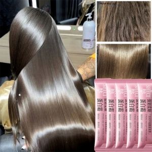 Mặt Nạ Tóc Keratin Thần Kỳ Sửa Chữa 5 Giây Cho Tóc Xoăn Hư Tổn Mềm Mượt Sáng Bóng Dưỡng Ẩm Sâu Dưỡng Tóc Dầu Xả Chăm Sóc Tóc 10g