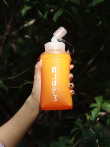 WRELS Soft Water Bottles For Running 360°Rotating Nozzle TPU BPA Free #SH16