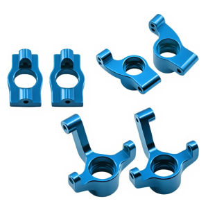 Front Steering Knuckles Caster Blocks C Hubs and Rear Hubs Meta Aluminum For Losi Micro B Micro T Upgrades Parts