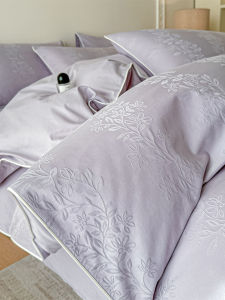 DREAM HOME | Bộ Đồ Chăn Ga Gối Thêu Carved Cotton