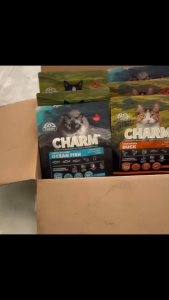 Thức ăn mèo Charm nhập khẩu Canada - Cá Đại Tây Dương Vị Gà Vị Ngỗng Vị Ngỗng Nước Mua 1 tặng 1 bao 340g