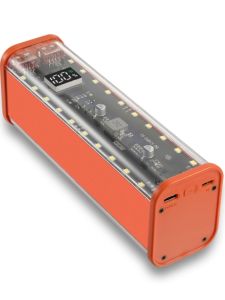 Bộ Pin Di Động 18650 Sạc Nhanh Trong Suốt Không Cần Hàn