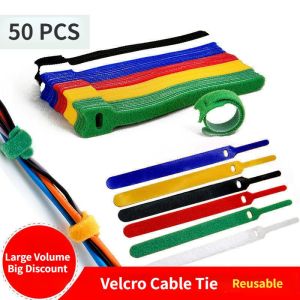 Velcro Wire Fixing Cable Trimmer Ties Straps Headphone Charging Data Cable Storage Collecting Arrangement Network Cable Tying Device Organizing and Tying Straps
