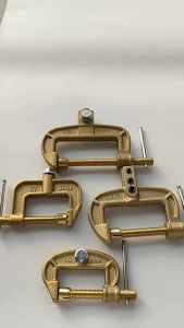 Portable Ground Welding Earth Clamp Heavy Duty C-Type Copper Grounding Clip High Power Ground Clamp