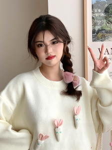 Cute Rex Rabbit Fur Small Hair Ball Hair Clip Internet Celebrity Back Head High Ponytail Grip Autumn and Winter Plush Clips Hairpin Headdress