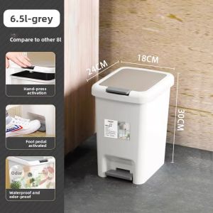 ASCOR | Pedal Operated Covered Trash Bin