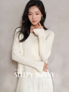 Vintage Autumn Elbow Round Neck Stretch Slimming Loose Casual Sweater