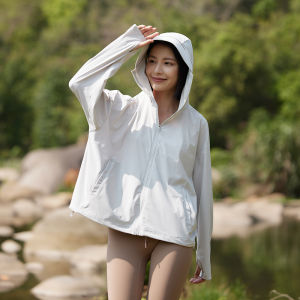 Miiow | Loose Breathable UV Protection Jacket Outdoor Fishing Coat For Men Summer New Style Cat Person Windbreaker Long Sleeve Zipper