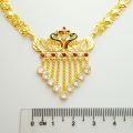 Rantai Leher Peacock Design India 11.06G Emas 916 Yon Hing. 