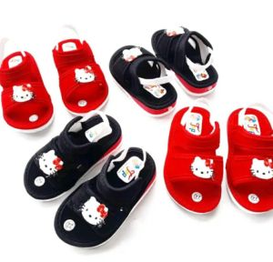SANDAL ANAK BABY BUNYI MIKY SENDAL SLOP HELLO KITY BAN 2 BUAT USIA 0/18