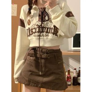 Bộ Đồ Thể Thao Thường Ngày Phong Cách Hàn Quốc Dành Cho Nữ Bộ Đồ Hai Mảnh Dài Tay Cổ Polo Mùa Xuân Thu