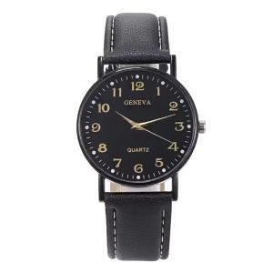 HAMURA COD J7 Jam Tangan Geneva Wanita Dan Pria Strap PU Leather Analog Quartz Elegan High Jam Tangan Wanita Casual Analog Quartz Dial Bulat Retro Korean Watch