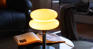 NEENCE Mushroom Lamp for BedroomMid Century Modern Lamp for Nightstand Stepless Dimming Retro Egg Tart Bedside Small LampsUnique Home Mushroom Decor Aesthetic Cute Table Lamps for Living Room