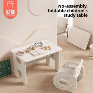 Foldable Assembly-free Study Table for Kids