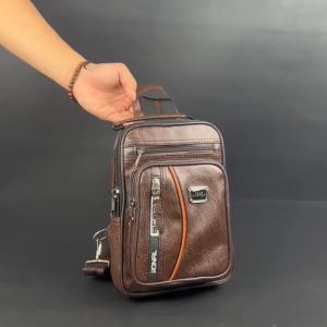 Tas Selempang Kulit PU Leather Polo Amstar: Tas Pundak Stylish dan Praktis