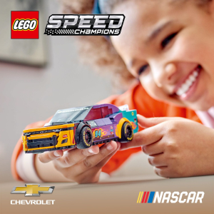 LEGO Speed Champions 76935 NASCAR Next Gen Chevrolet Camaro ZL1 (328 Pieces) Mainan Susun (9 Tahun+)