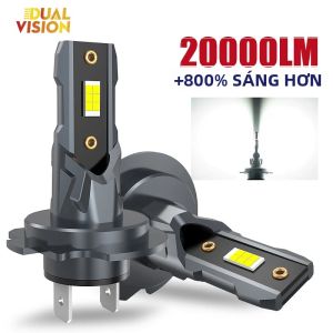 2 Chiếc H7 Đèn Pha LED Bộ 20000LM Siêu Sáng 70W Bóng Đèn Mini 7035 CSP Xi Nhan CANBUS Tương Thích Tự Động Đèn Sương Mù 12V 6000K Turbo Ô Tô
