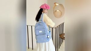【READY STOCK】school backpack Korean style bagpack woman Large capacity backpack waterproof bag travel bag school