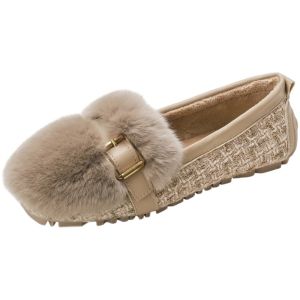 MIFEI | Fashion Warm Fur Bean Shoes for Big Size 41-43