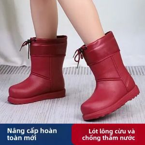 JIFANPAUL | Insulated Fur-Lined Waterproof Slip-Resistant Snow Boots for Moms