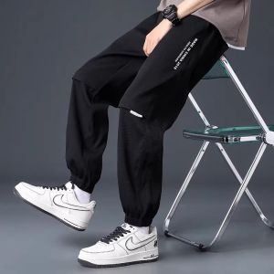 Quần Dài Thể Thao Thường Ngày Bằng Lụa Băng Mỏng Mùa Hè Cho Bé Trai Quần Dài Thể Thao Nhanh Khô Quần Dài Thoải Mái Cho Thanh Thiếu Niên