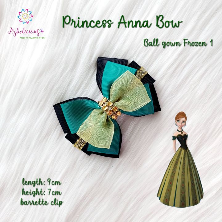 Princess Anna Bow Frozen Green Ball gown inspired girls hair accessories | Lazada PH Princess Anna Bow Frozen Green Ball gown inspired girls hair accessories | Lazada PH