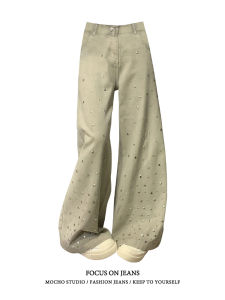 Quần Jeans Ống Thẳng Cổ Điển Mỹ Cho Nữ Mùa Hè Quần Ống Rộng Ôm Dáng Thiết Kế Đường Phố Quần Ống Rộng Dài Cao Cấp