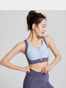 Sports Anti-Shake Zipper Bra Sport Bra