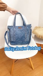 ZALEHA - Daisy Totebag Wanita Denim Jeans