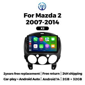 Car Android Radio For MAZDA 2 Mazda2 2007 2008 2009 2010 2011 2012 2013 2014 Multimedia Player GPS 2din Autoradio Carplay Stereo