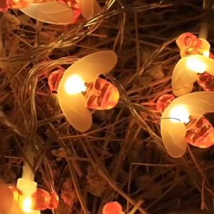 ไฟประดับตกแต่งโซล่าเซลล์ 058 ไฟผึ้ง ไฟตกแต่งห้อง ไฟตกแต่งสวนและที่ต่างๆ