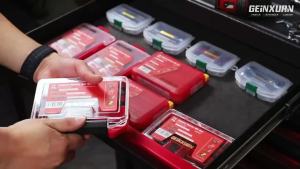 Geinxurn 52PCS Impact Ultra Torque Screwdriver Bit Set Magnetic S2 Steel Bits Tips with Impact Bit Holder with Storage Box